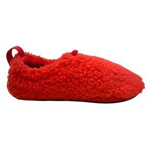 UGG Women’s Red Fleece-Lined Warm Sherpa Style Indoor Slip-On Slippers Size 6